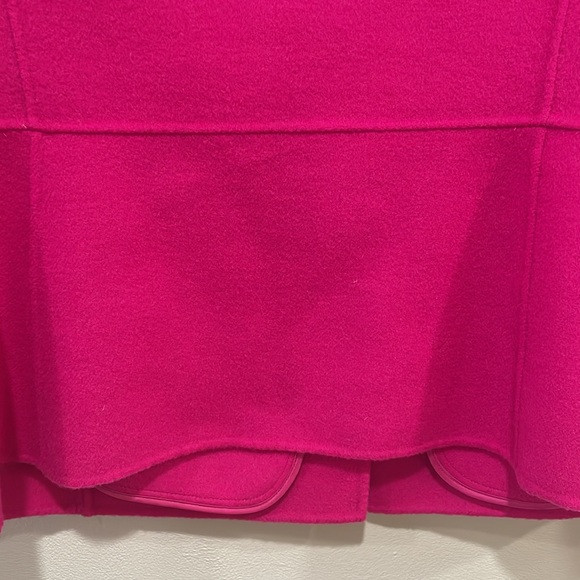 Talbots pink ruffle collar button blazer light wool jacket size 12 petite - Picture 10 of 16